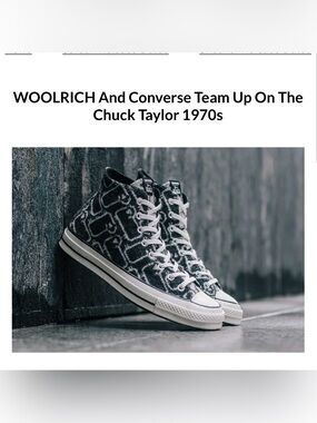 Woolrich and Converse Team Up on The Chuck Taylor Sneakers All Star Hi Bruin
